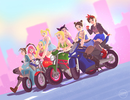 stephologyyy - Street fighting girl biker gangs 