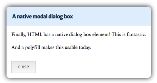 decodering - Meet the new HTML5 dialog elementKeith J. Grant - ...