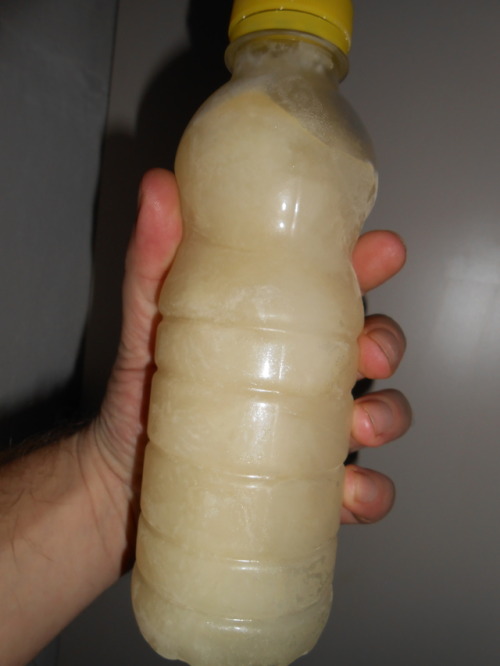 hotpaarworld:new cum bottle for me :)