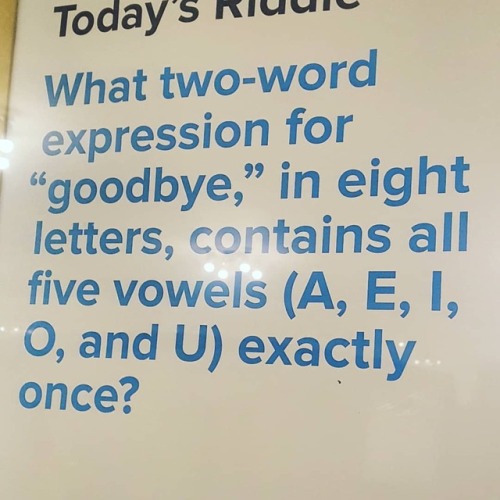 This one is great. #warbyparker riddle ofthe day. ...
