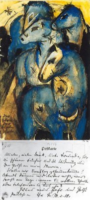 last-picture-show - Franz Marc, Postcards - - Two Foxes, To...