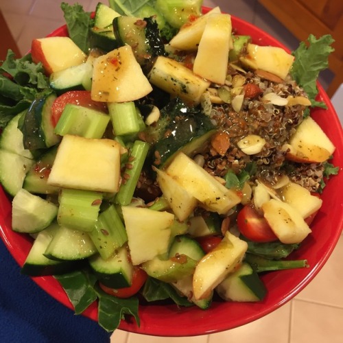 shortyfitness:Lunch! Quinoa salad full of nutrients and...
