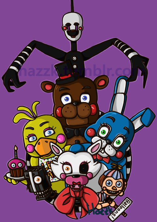 hazzk - I drew this last year (right after FNAF 2 came out) and...