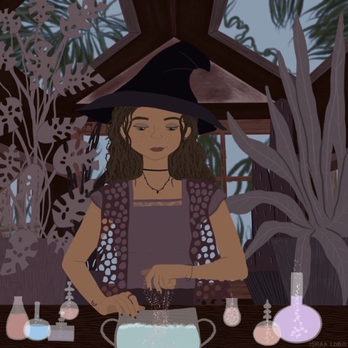 ishaalobo - A witch making potions - Happy Halloween!I was...