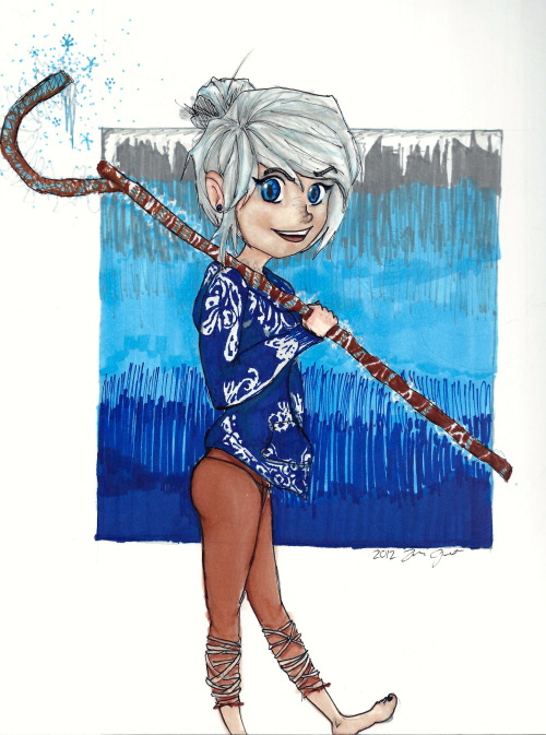 Female jack frost cosplay