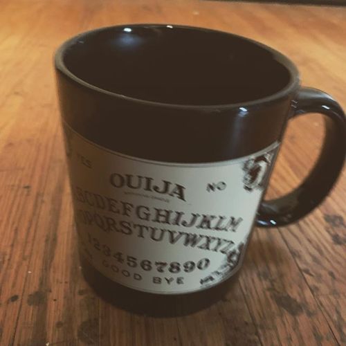 Klaus’s coffee mug.#hoteloblivion #umbrellaacademy #seance...