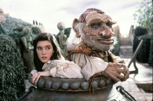 jimhenson-themuppetmaster:Sarah and Hoggle, Labyrinth.