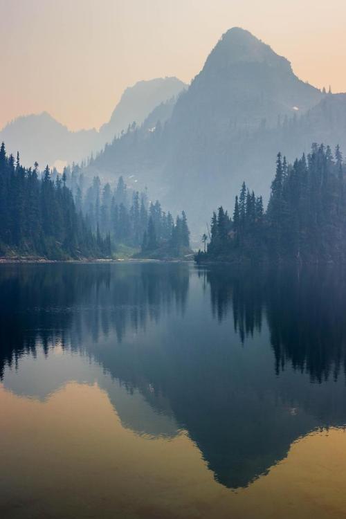 thebeautifuloutdoors - Upper Lena Lake during the wildfires this...