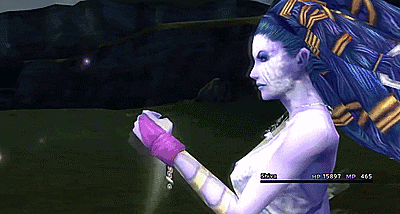 sodomymcscurvylegs - The first time you summoned Shiva in FF X and she did Diamond Dust and with a...