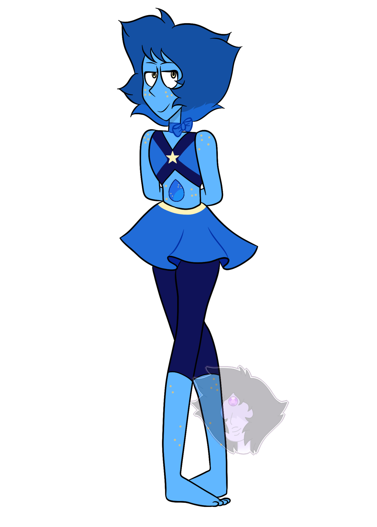 Introducing Gold Speckled Lapis (aka Specks) She was Amethyst’s former love. They had a very close bond and would meet countless times in private during Blue Diamond’s courtroom balls (I imagine that...
