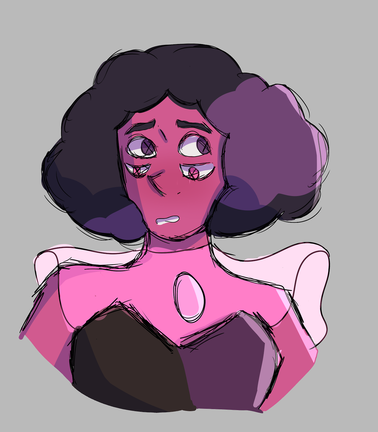 trying to learn how to draw su so have a rhodonite doodle