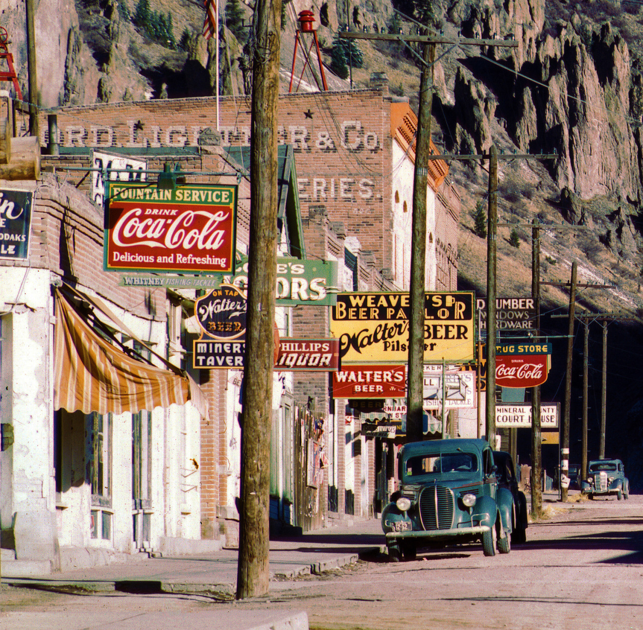 Main Street - Creede, Colorado U.S.A. - 1942