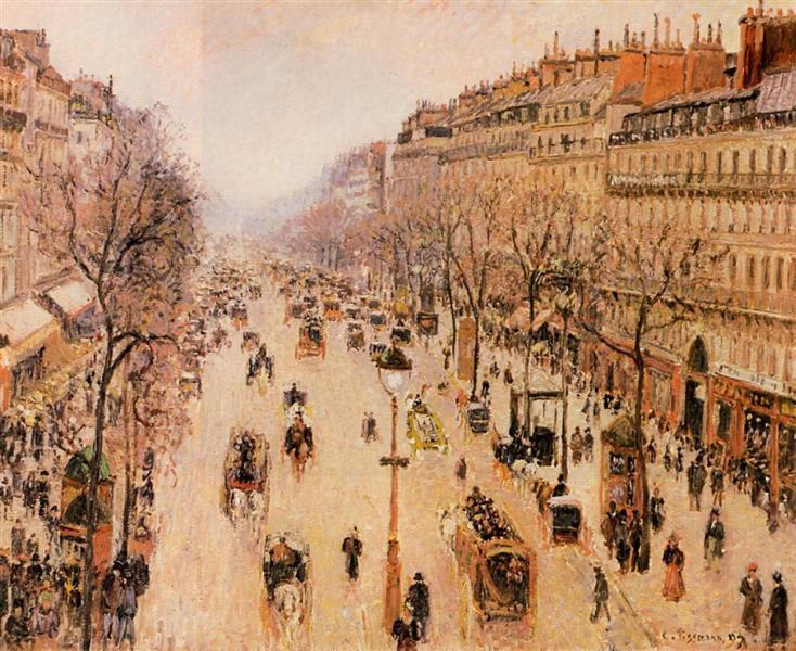 Boulevard Montmartre Morning, Grey Weather 1897
Camille Pissarro