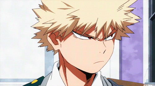 Headcannons for Bakugou with a s/o who gets embarrassed whenever he leaves hickeys on her neck and u
