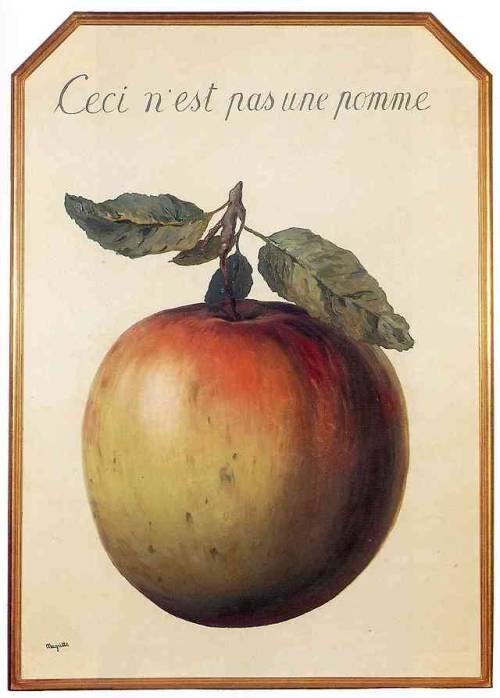 surrealism-love - This is Not an Apple, 1964, Rene Magritte