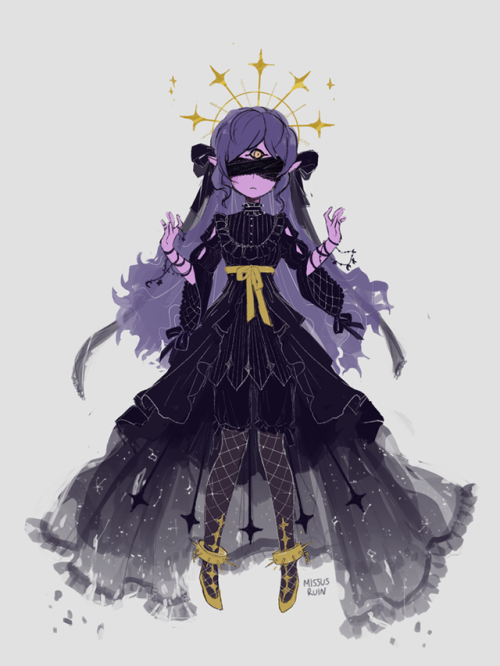 missusruin:Outfit commission for @birbycakes! Dream/royal...