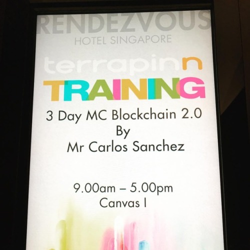 #Blockchain Masterclass Singapore. My dream is a reality....