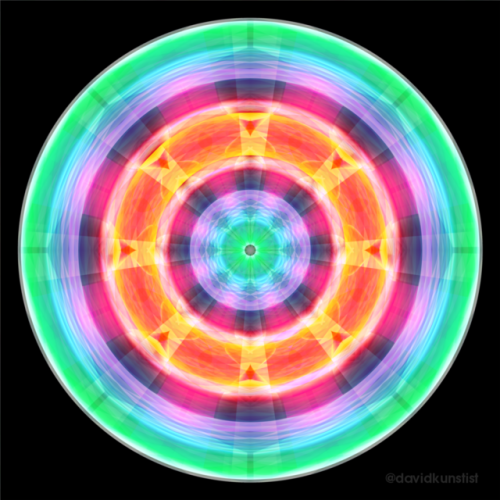 The Cold Burning Wheel.Digital Vector Graphic Transformation...