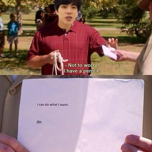 k1zna - jin @ bighit every time they tell him he can’t do...