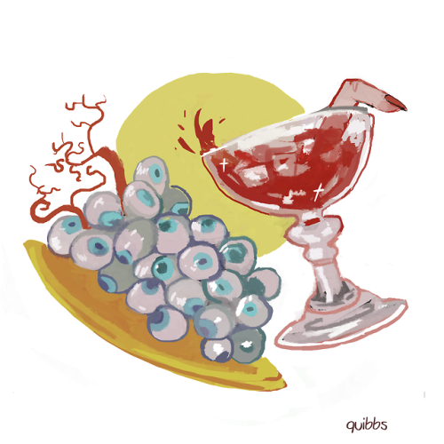 quibbs - a piece for class! we had to do food illustrations, and i...