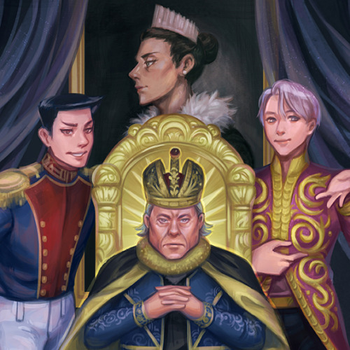 munette:I can finally upload this! I painted the royal...
