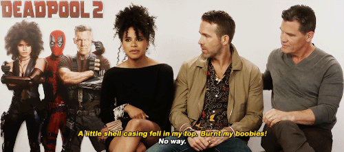gifdeadpool - Deadpool 2 Cast on whether there were injuries...