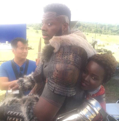 negro-nose:accras:Black Panther BTS from make-up artist Tym...