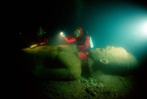 ianbrooks - Lost Underwater Egyptian City“Franck Goddio and his...