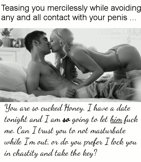 Training to be a cuck.