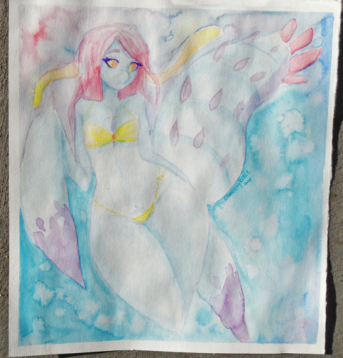 First watercolor art after many years :DStill have to figure out...