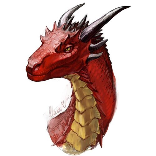 thelittledragonheartthings - Red Dragon Sketch Redo by grzanka