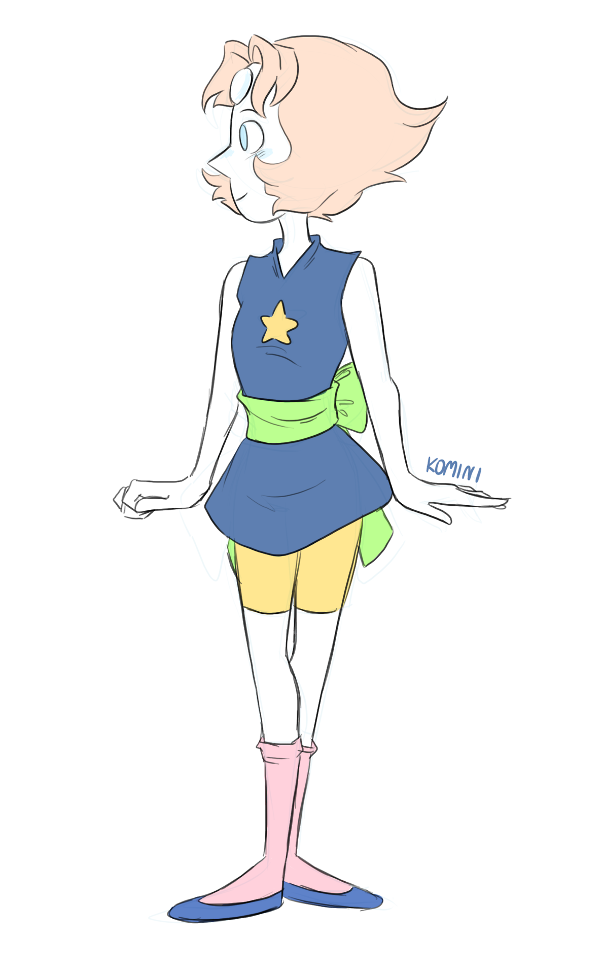 Pearl doodle :D New outfit~ (Also I did the lineart and then realized I did it on the sketch layer but I was too lazy to fix that… rip me)