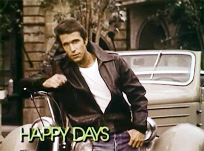 Image result for make gifs motion images of happy days sitcom the fonz