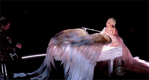 floraers - Lady Gaga performing at The 60th Annual Grammy Awards