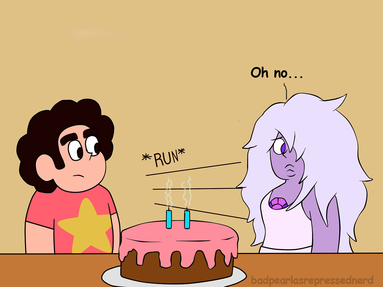 “Wow, thanks for the cake” Based on an angsty idea by @jenhedgehog Sorry for that stupid mistake…