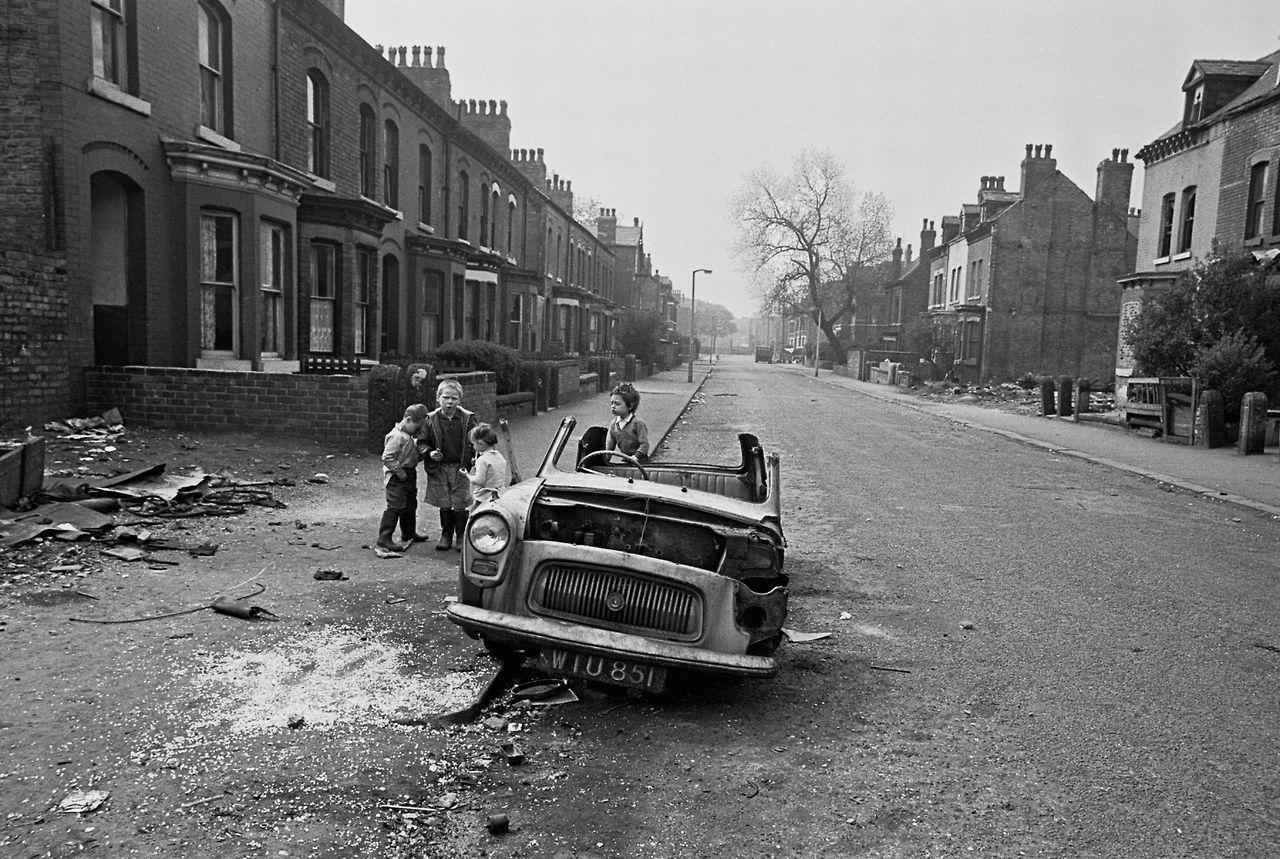 Улицы Манчестера в1970 году.