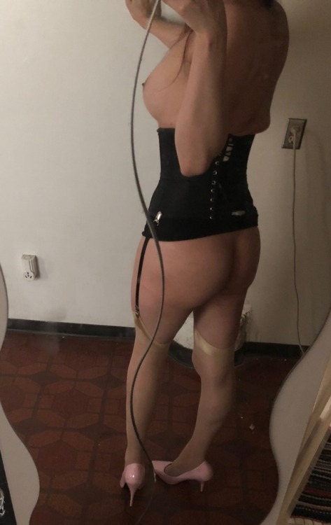 prissychastity - My newest dress with the usual undergarments