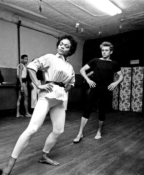 oldhollywoodcinema - Eartha Kitt and James Dean photographed by...