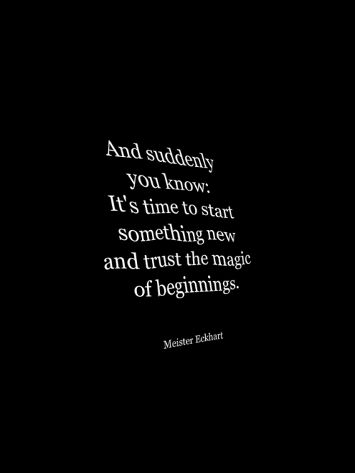 wnq-typography - New Beginnings….Read More on wordsnquotes