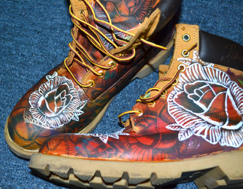 Hand Painted 1/1 Mens Bootsby Red_________themuseumofred.com