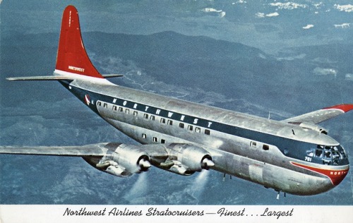 retrowar:Northwest Airlines – Boeing 377 Stratocruiser...