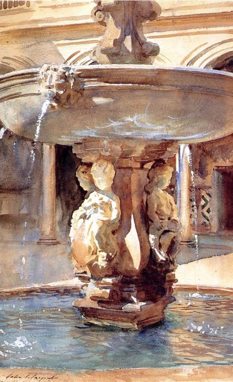 artemisdreaming - Spanish Fountain, 1912, Fitzwilliam...