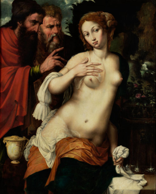 koredzas:Vincent Sellaer (1490 - 1564) - Susanna and the...