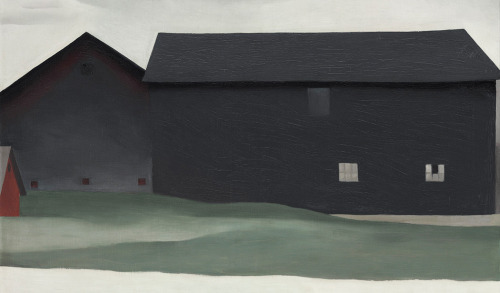 touchtouch - detail of georgia o'keeffe, “the barns, lake...