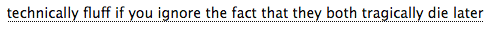 ao3tagoftheday - The AO3 Tag of the Day is - An insignificant point