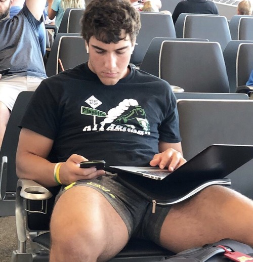 luv2bslappedaround - Typical Alpha….at an airport….involved in his...
