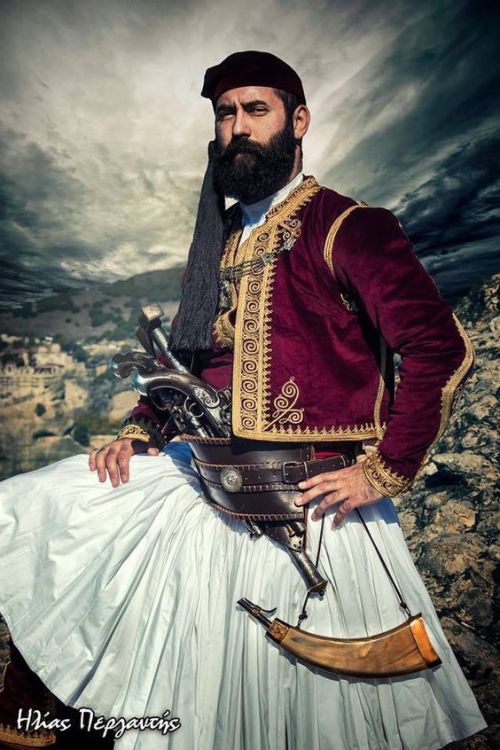 gemsofgreece - Traditional costume during the times of the Greek...