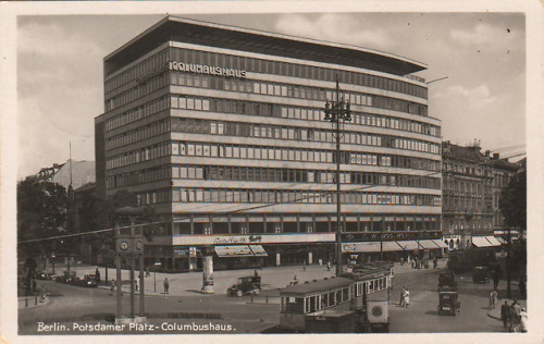 germanpostwarmodern - Columbushaus (1930-32) in Berlin, Germany,...