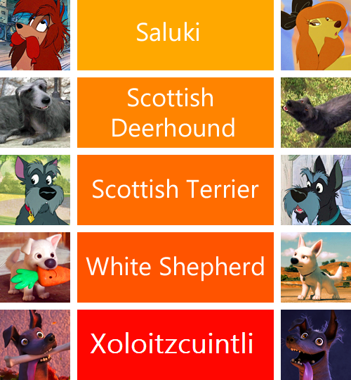 moanaofmotunui - Disney/Pixar Dog Breeds(Note- the characters...