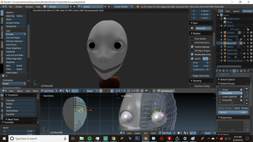 welp id say the head mesh is pretty much done. I just gotta...